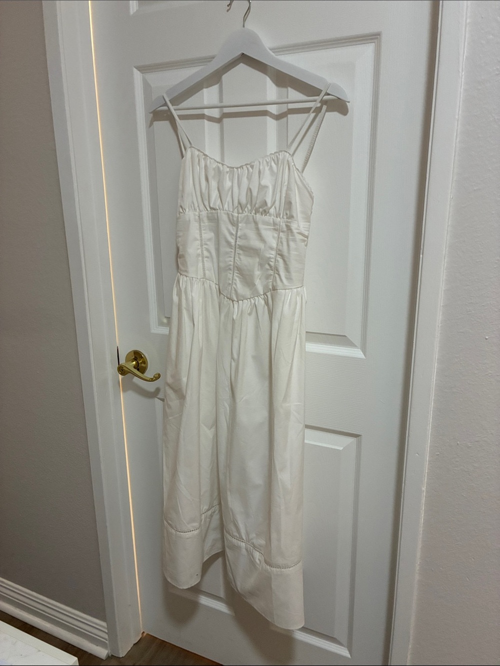 White Spaghetti Strap Maxi Dress
